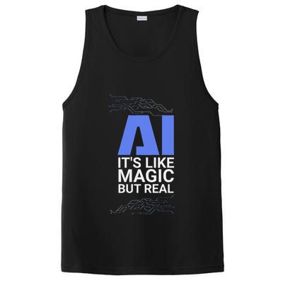 Ai Its Like Magic But Real Artificial Intelligence Geek Gift PosiCharge Competitor Tank