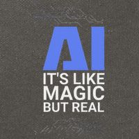 Ai Its Like Magic But Real Artificial Intelligence Geek Gift Cotton Canvas Backpack