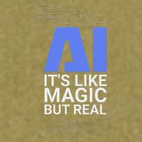 Ai Its Like Magic But Real Artificial Intelligence Geek Gift Garment-Dyed Women's Muscle Tee