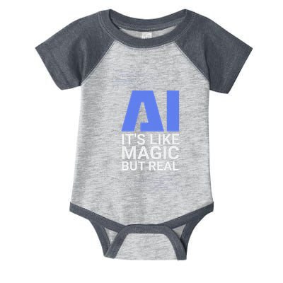 Ai Its Like Magic But Real Artificial Intelligence Geek Gift Infant Baby Jersey Bodysuit