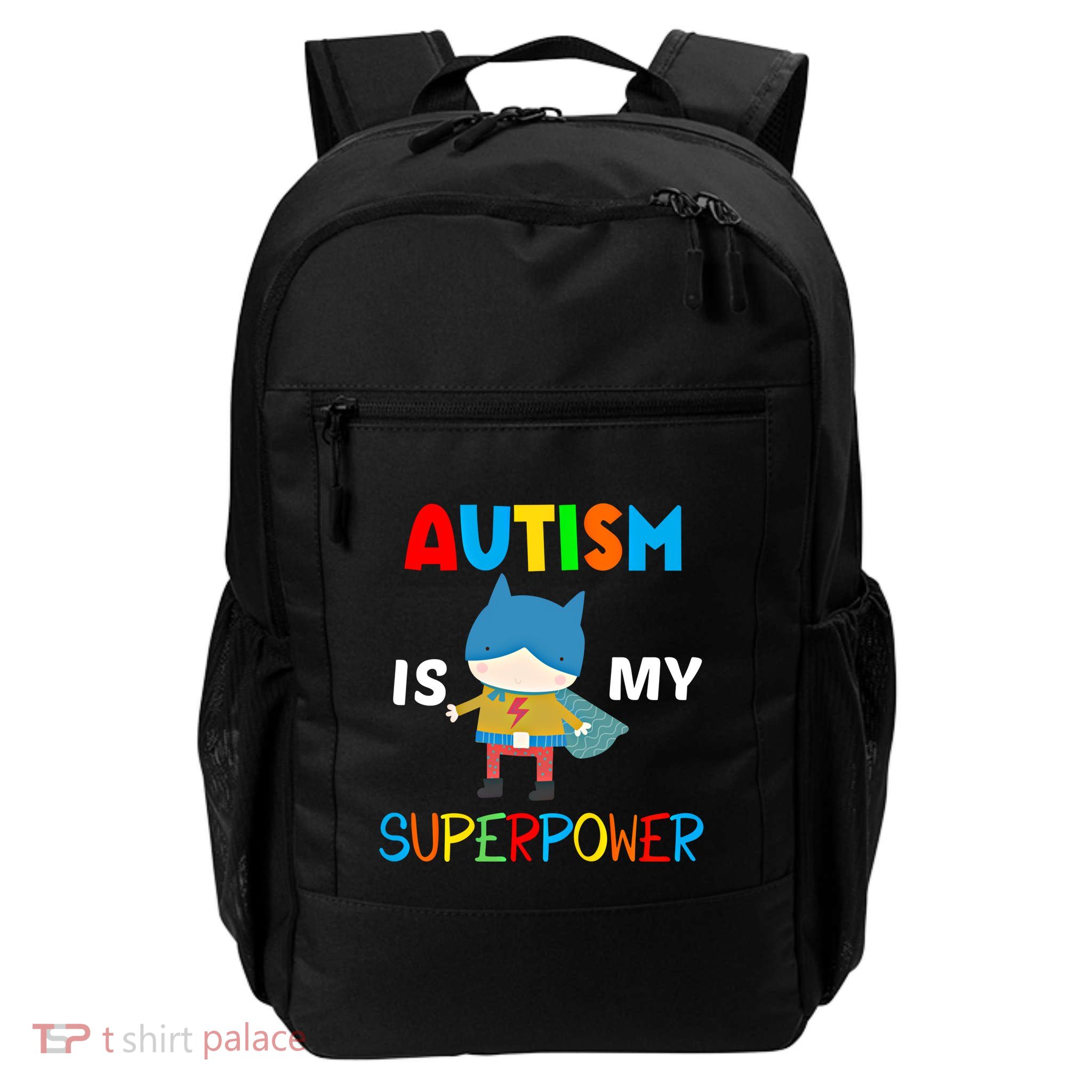 Autism Is My Superpower Autism Superhero Gift Backpack