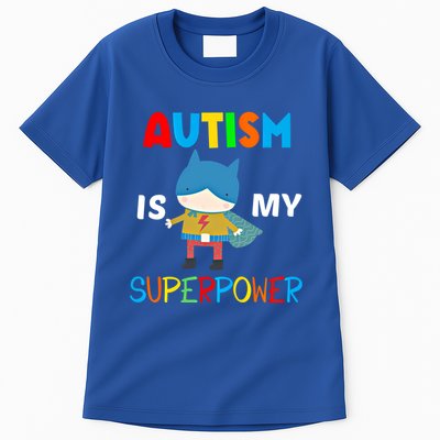 Autism Is My Superpower Autism Superhero Gift Tall T-Shirt