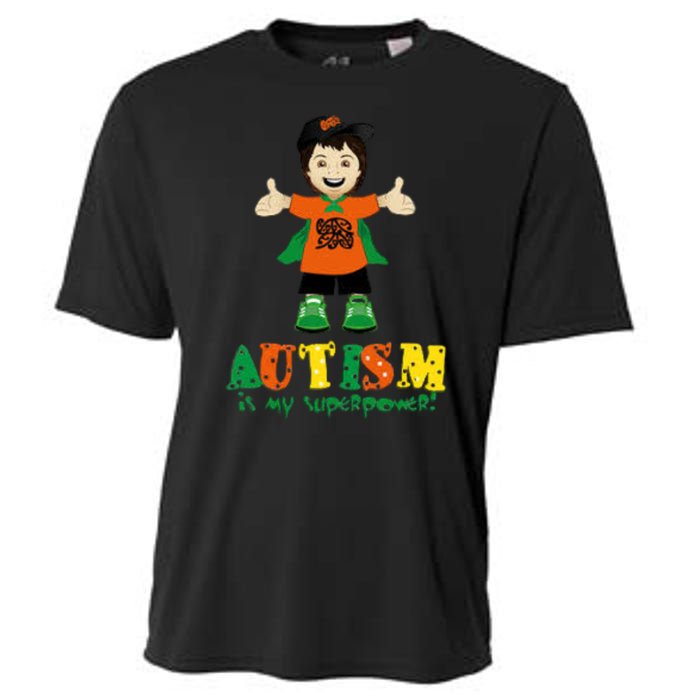 Autism Is My Superpower Cooling Performance Crew T-Shirt