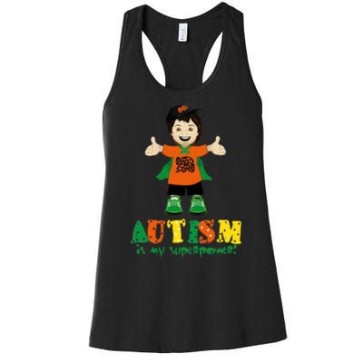 Autism Is My Superpower Women's Racerback Tank