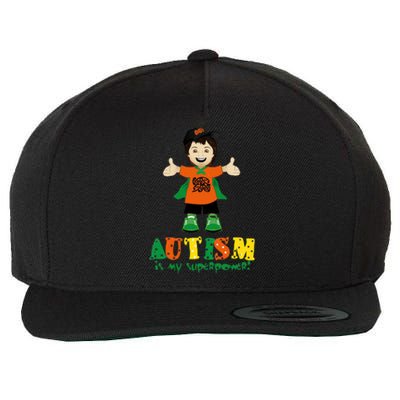 Autism Is My Superpower Wool Snapback Cap