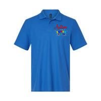 Autism Is My Superpower Cute Gift Colorful Autistic Disability Gift Meaningful G Softstyle Adult Sport Polo