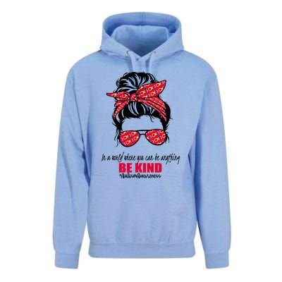 Autism Infinity Messy Bun Seeing The World Differently Cool Gift Unisex Surf Hoodie