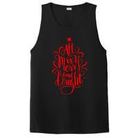 All Is Merry And Bright Christmas Holiday PosiCharge Competitor Tank