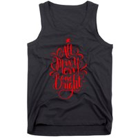 All Is Merry And Bright Christmas Holiday Tank Top