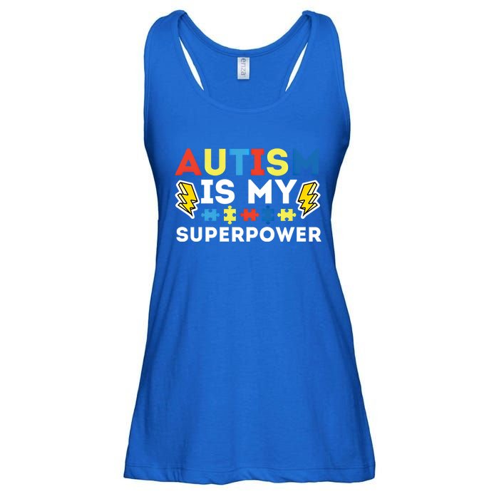 Autism Is My Superpower Autistic Advocate Gift Ladies Essential Flowy Tank