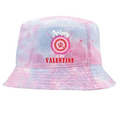 Archery Is My Valentine Funny Valentines Day Archers Archery Gift Tie-Dyed Bucket Hat