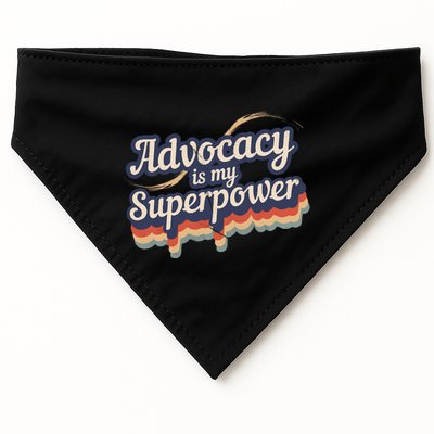 Advocacy Is My Superpower Design Advocacy USA-Made Doggie Bandana