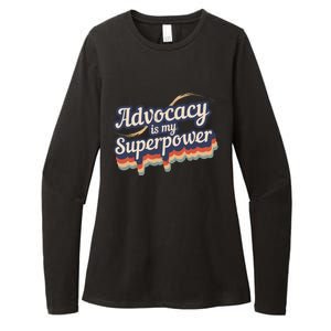 Advocacy Is My Superpower Design Advocacy Womens CVC Long Sleeve Shirt