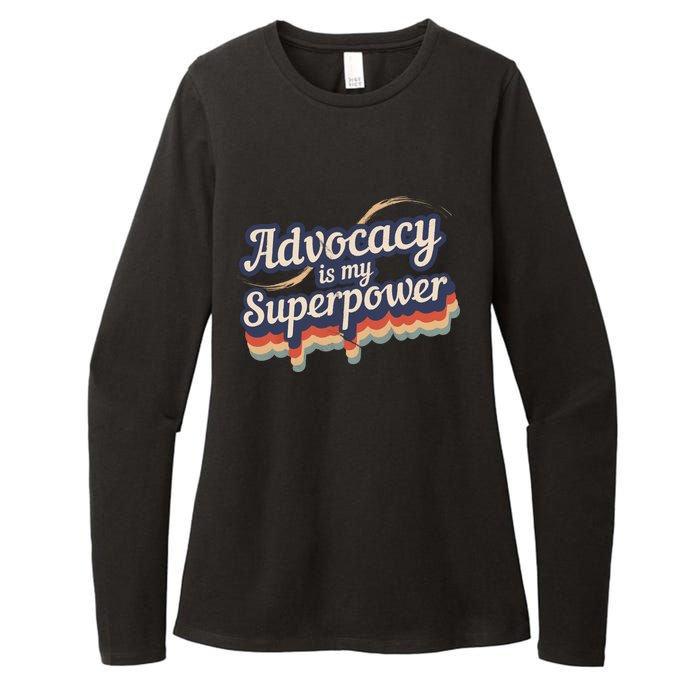 Advocacy Is My Superpower Design Advocacy Womens CVC Long Sleeve Shirt