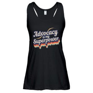 Advocacy Is My Superpower Design Advocacy Ladies Essential Flowy Tank