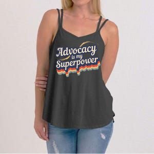 Advocacy Is My Superpower Design Advocacy Women's Strappy Tank