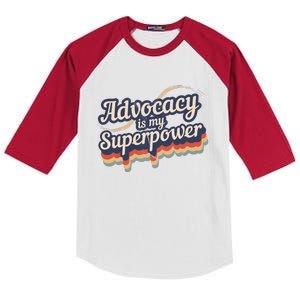 Advocacy Is My Superpower Design Advocacy Kids Colorblock Raglan Jersey