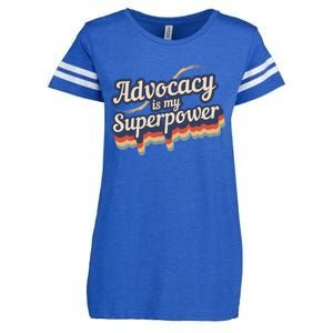 Advocacy Is My Superpower Design Advocacy Enza Ladies Jersey Football T-Shirt