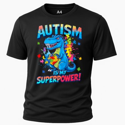 Autism Is My Superpower Dinosaur  Autism Awareness Performance Shirt