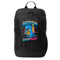 Autism Is My Superpower Dinosaur  Autism Awareness City Backpack