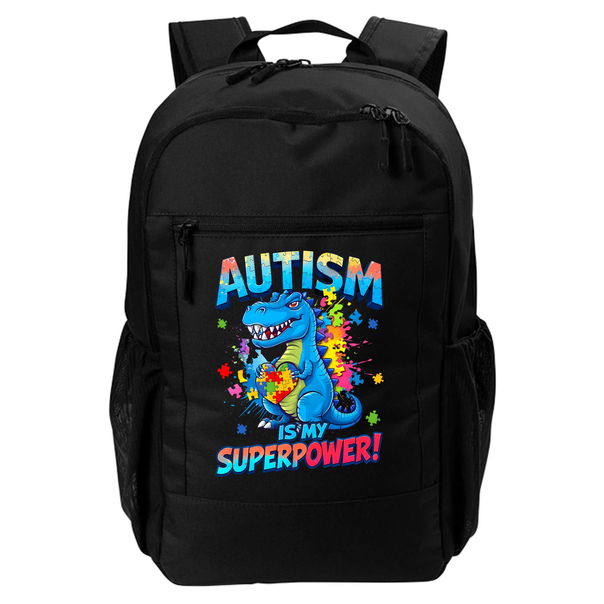 Autism Is My Superpower Dinosaur  Autism Awareness Backpack