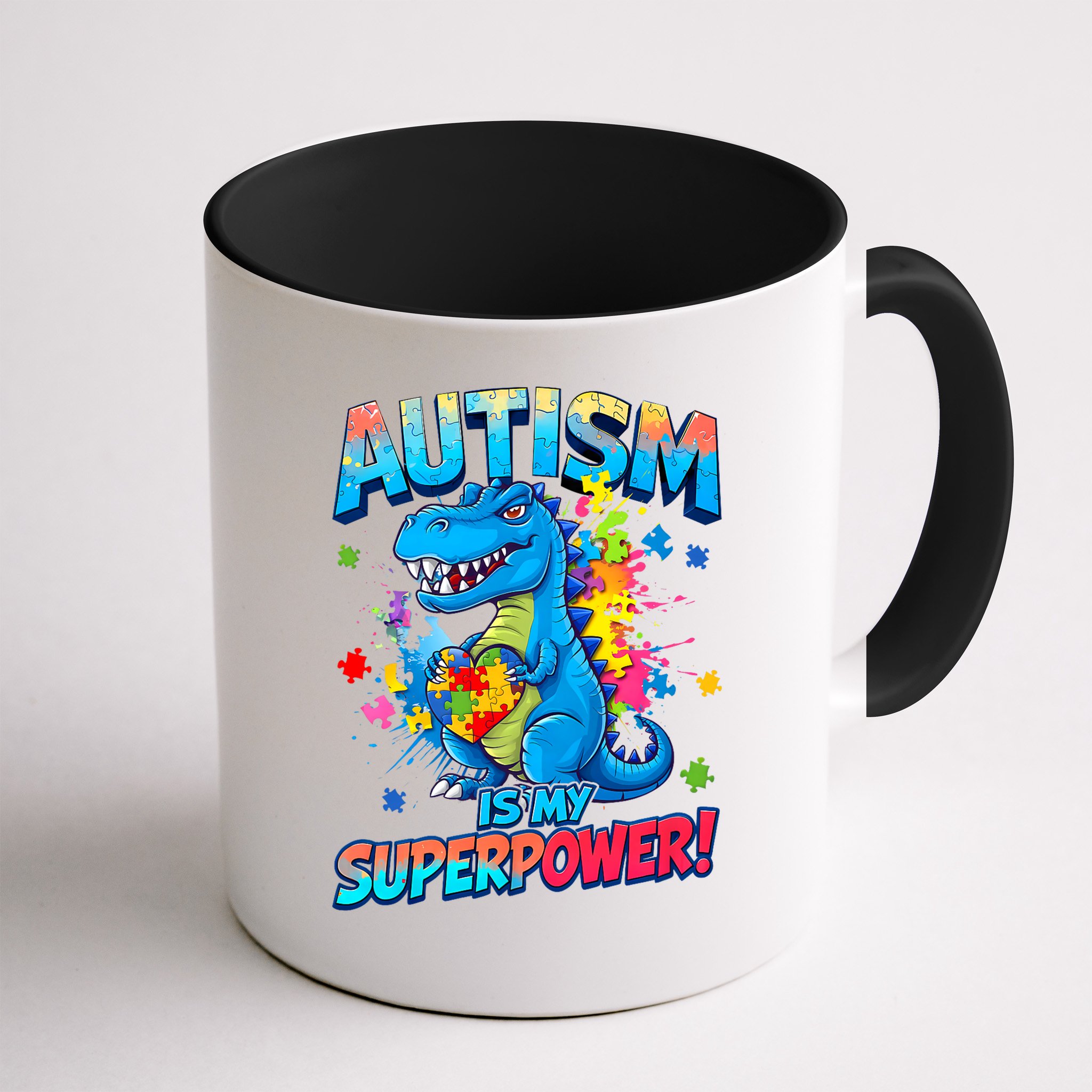 Autism Is My Superpower Dinosaur  Autism Awareness Mug