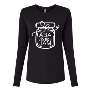 ABA Is My Jam Autism Awareness Womens Cotton Relaxed Long Sleeve T-Shirt