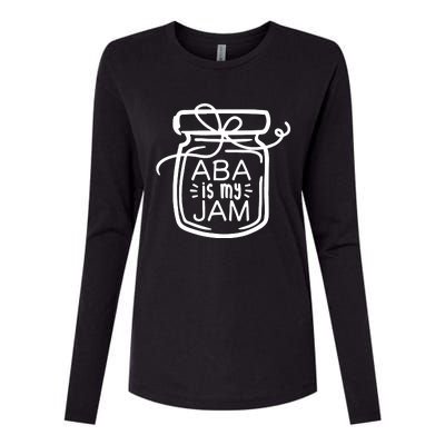 ABA Is My Jam Autism Awareness Womens Cotton Relaxed Long Sleeve T-Shirt