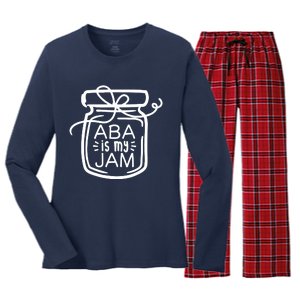 ABA Is My Jam Autism Awareness Women's Long Sleeve Flannel Pajama Set 