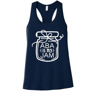 ABA Is My Jam Autism Awareness Women's Racerback Tank