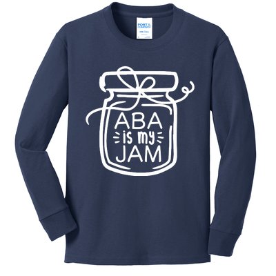 ABA Is My Jam Autism Awareness Kids Long Sleeve Shirt