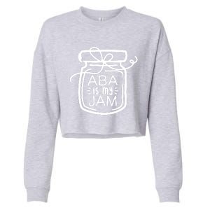 ABA Is My Jam Autism Awareness Cropped Pullover Crew