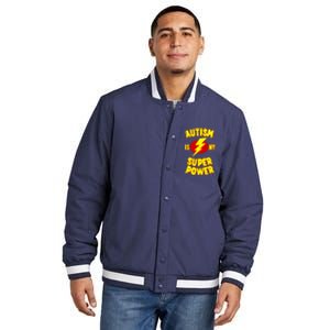 Autism is My Super Power Insulated Varsity Jacket