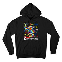 Autism Is My Superpower Cute Elephant Autism Awareness Hoodie