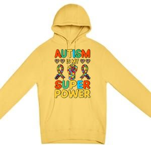 Autism Is My Super Power Premium Pullover Hoodie