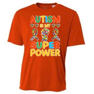 Autism Is My Super Power Cooling Performance Crew T-Shirt