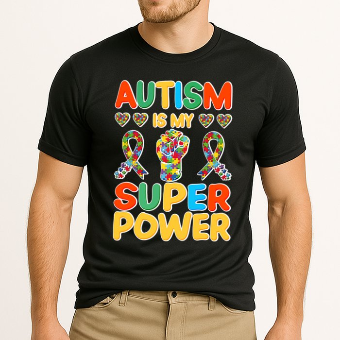 Autism Is My Super Power Cooling Performance Crew T-Shirt
