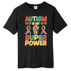 Autism Is My Super Power Tall Fusion ChromaSoft Performance T-Shirt