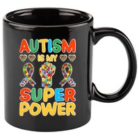 Autism Is My Super Power 11oz C Handle Ceramic Mug