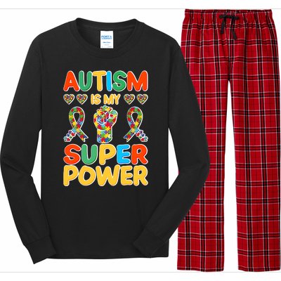 Autism Is My Super Power Long Sleeve Pajama Set