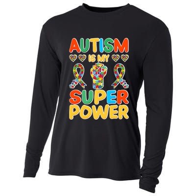 Autism Is My Super Power Cooling Performance Long Sleeve Crew