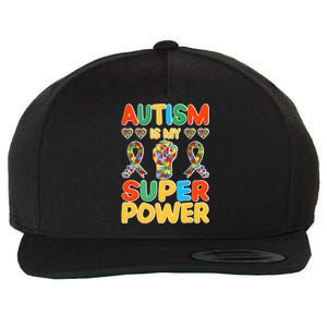 Autism Is My Super Power Wool Snapback Cap