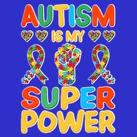 Autism Is My Super Power Ladies Long Sleeve Shirt