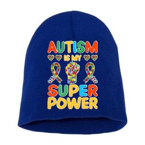 Autism Is My Super Power Short Acrylic Beanie