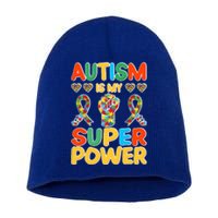 Autism Is My Super Power Short Acrylic Beanie