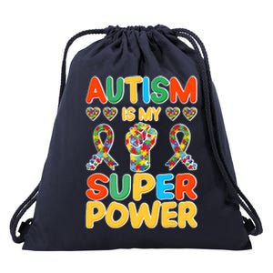 Autism Is My Super Power Drawstring Bag