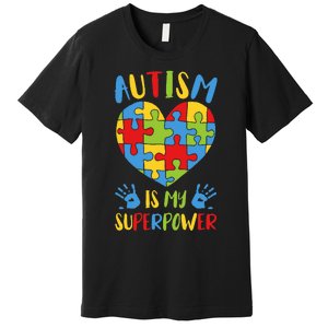 Autism is My Superpower Superhero Autism Awareness Premium T-Shirt