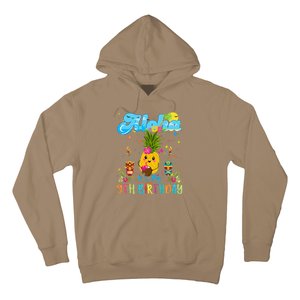 Aloha Its My 9th Birthday 9 Years Hawaiian Luau Candle Hoodie