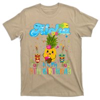 Aloha Its My 9th Birthday 9 Years Hawaiian Luau Candle T-Shirt