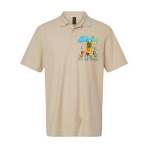 Aloha Its My 9th Birthday 9 Years Hawaiian Luau Candle Softstyle Adult Sport Polo